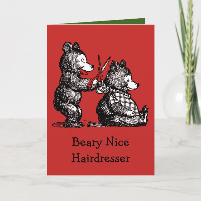 Feliz Navidad para peluquero - Beary Nice (Anverso)