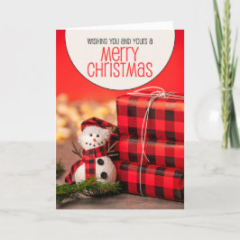 Feliz Navidad para ti y los tuyos Muñeco de nieve