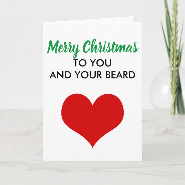 Feliz Navidad para ti y tu barba (Anverso)