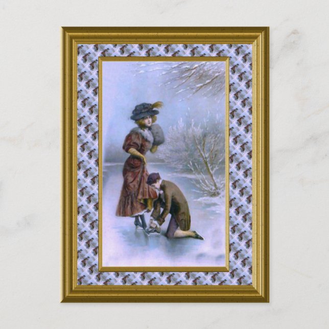 Feliz Navidad patinaje tradicional (Anverso)