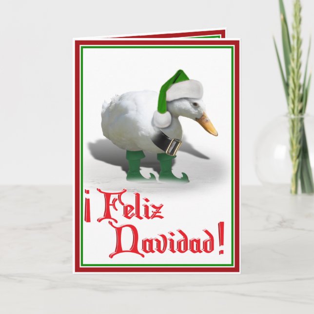 Feliz Navidad - Pato del ayudante de Santa Elena (Anverso)