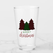 Feliz Navidad Patrón de Cuadros Navidad Árbol