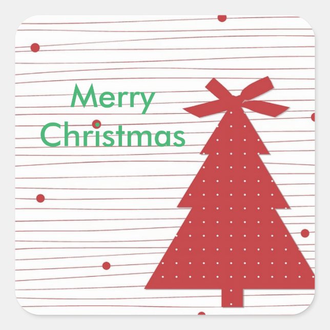 Feliz Navidad, Pegatina del árbol de Navidad (Anverso)