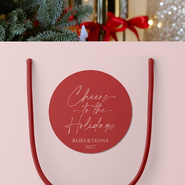 Feliz Navidad Pegatina Festiva (Subido por el creador)