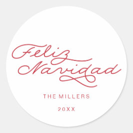 Feliz Navidad, pegatina navideña española