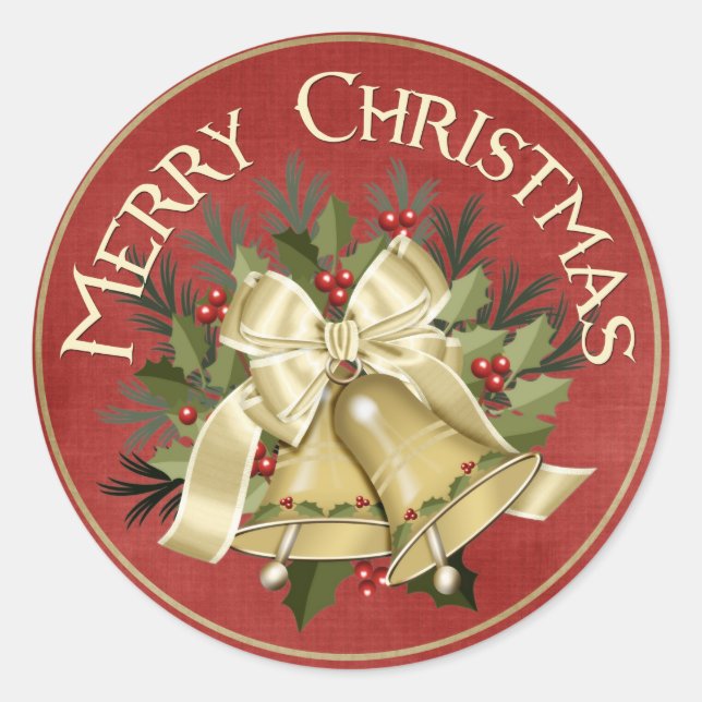 Feliz Navidad, Pegatinas de las campanas navideñas (Anverso)