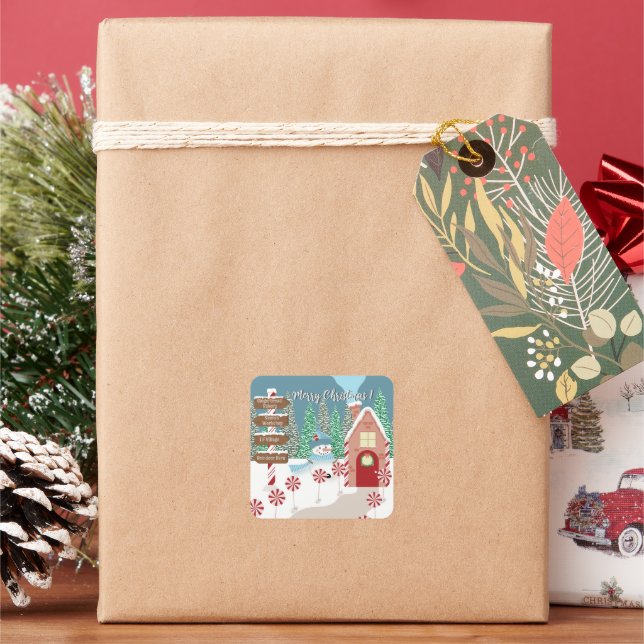 Feliz Navidad Pegatinas del Polo Norte (Vacaciones)