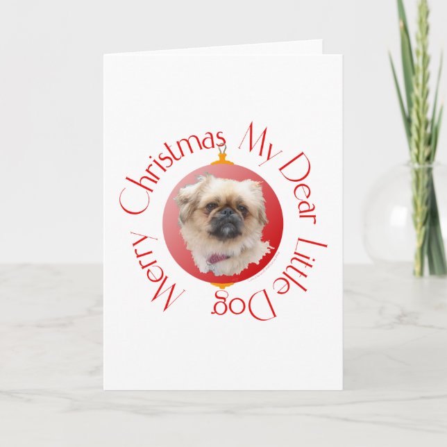 Feliz Navidad Pekingese (Anverso)