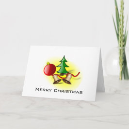 Feliz Navidad ~ Pelota roja, campanas y árbol