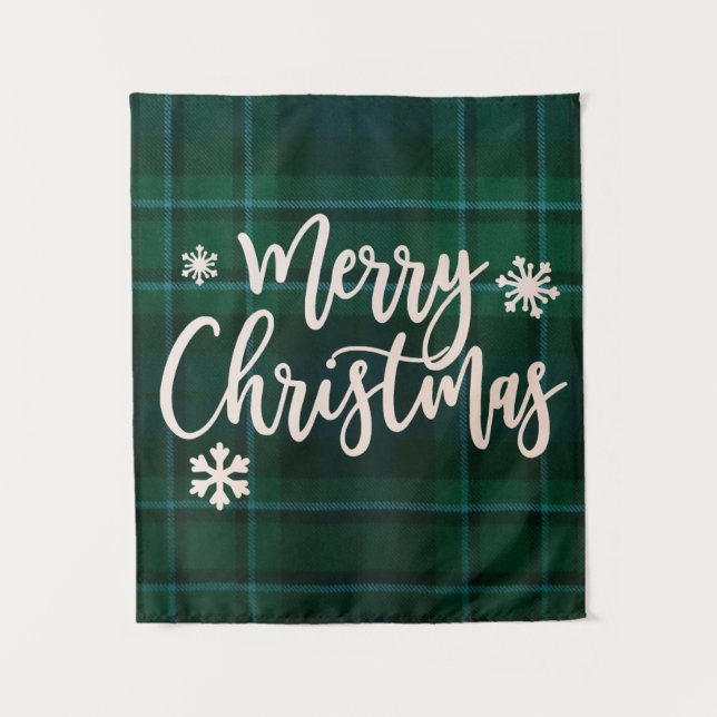 Feliz Navidad Pequeño Tapiz (Anverso)