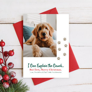 Feliz Navidad Perrito Divertido Foto