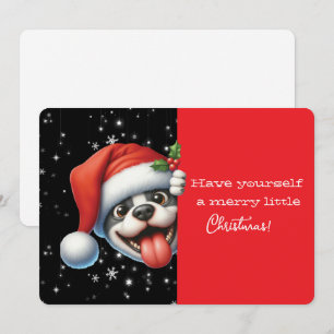 Feliz Navidad Perrito Sonriente