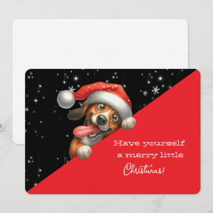 Felíz Navidad Perrito Sonriente