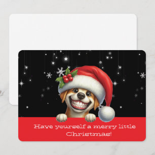 Feliz Navidad Perrito Sonriente