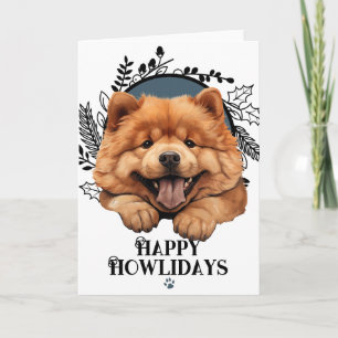 Feliz Navidad Perro Chow Chow