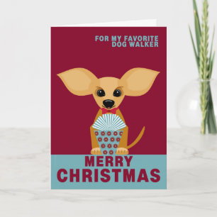 Feliz Navidad Perro favorito Walker Chihuahua