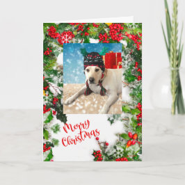 Feliz Navidad Perro lindo con hormigas Personaliza