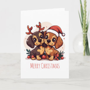 Feliz Navidad Perros Dachshund