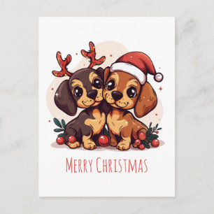 Feliz Navidad Perros Dachshund