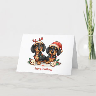 Feliz Navidad Perros Dachshund