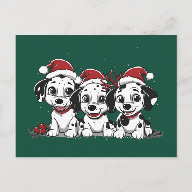 Feliz Navidad Perros Dalmacianos (Anverso)