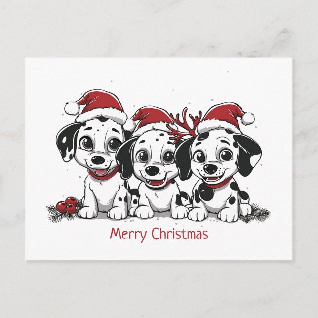 Feliz Navidad Perros Dalmacianos (Anverso)