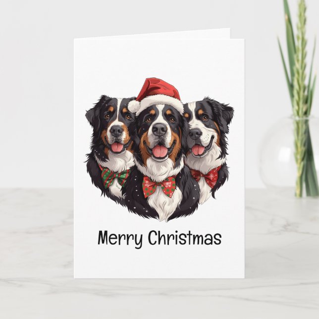 Feliz Navidad Perros de Montaña Berneses (Anverso)
