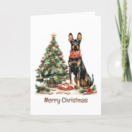 Feliz Navidad Perros Dobermann