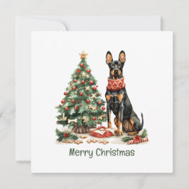 Feliz Navidad Perros Dobermann