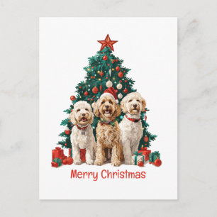 Feliz Navidad Perros Goldendoodle