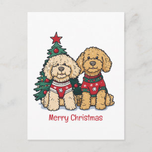 Feliz Navidad Perros Goldendoodle