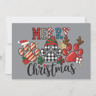 Feliz Navidad Perros Mamá Perros Patas