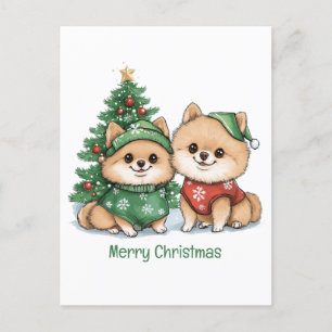 Feliz Navidad Perros Pomeranos