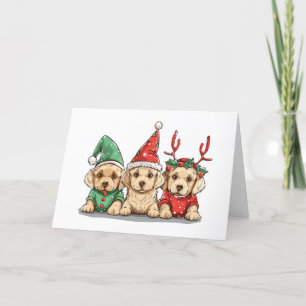 Feliz Navidad Perros recuperadores de labrador ama