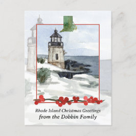 Feliz Navidad personalizada en Rhode Island