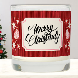 Feliz Navidad personalizada Rojo e Marfil