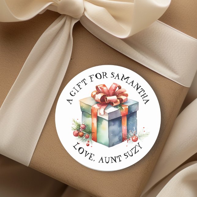 Feliz Navidad personalizado a y desde la etiqueta  (Subido por el creador)
