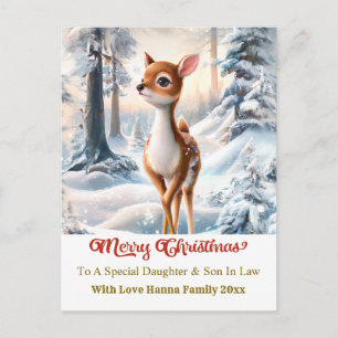 Feliz Navidad Personalizado Ciervo Bebé Lindo