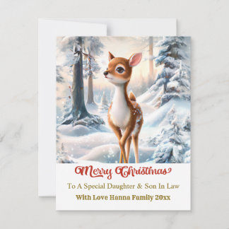 Feliz Navidad Personalizado Ciervo Bebé Lindo