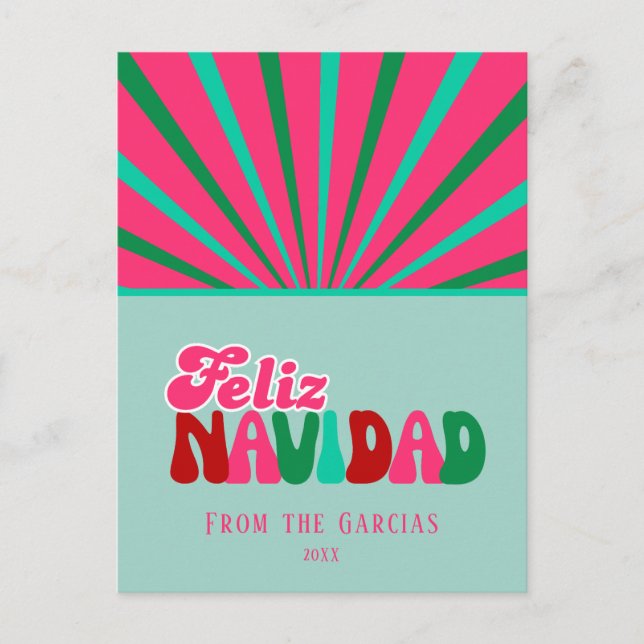 Feliz Navidad - personalizado sin foto (Anverso)