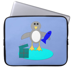 Feliz Navidad Pesca Pingüino Portátil Bolsa