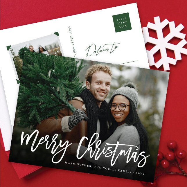 Feliz Navidad Pincel sencillo guión moderno foto m (Subido por el creador)