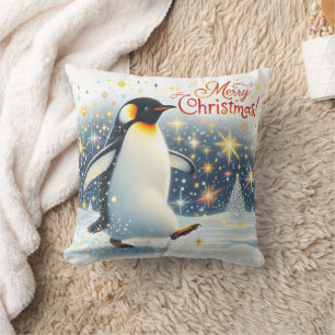 Feliz Navidad - Pingüino - Almohada