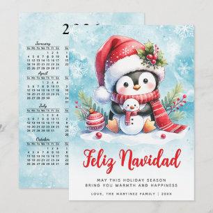 Feliz Navidad Pingüino Lindo Navidad Española