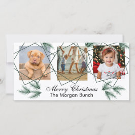 Feliz Navidad Pino Moderno 3 Colage de Fotos