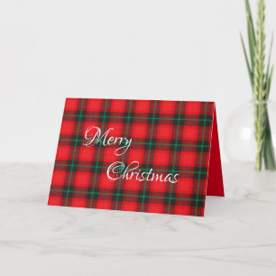 Feliz Navidad Plátano Tartán Tradicional