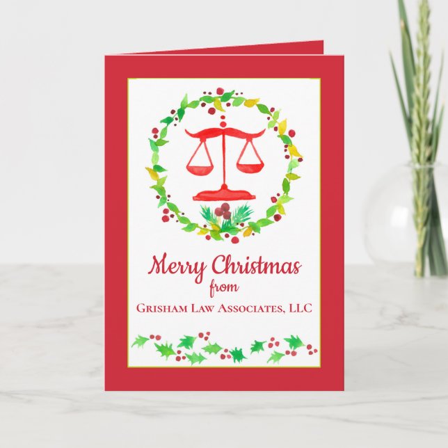 Feliz Navidad por asuntos de abogado (Anverso)