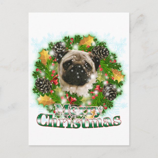 Feliz Navidad Pug (Anverso)
