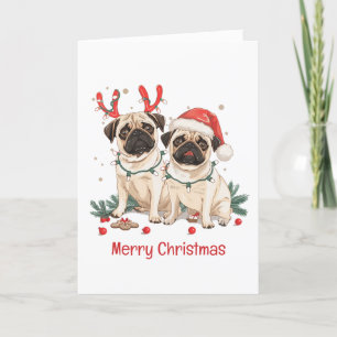 Feliz Navidad Pug Dogs