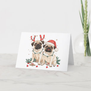 Feliz Navidad Pug Dogs
